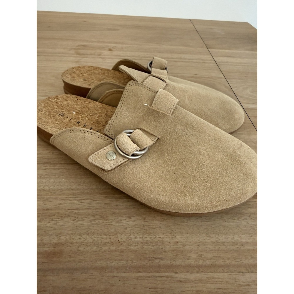 Reef Vista Serenity Suede Cork Clogs Mules Tan Slip On Women's US 10 EU 41 New